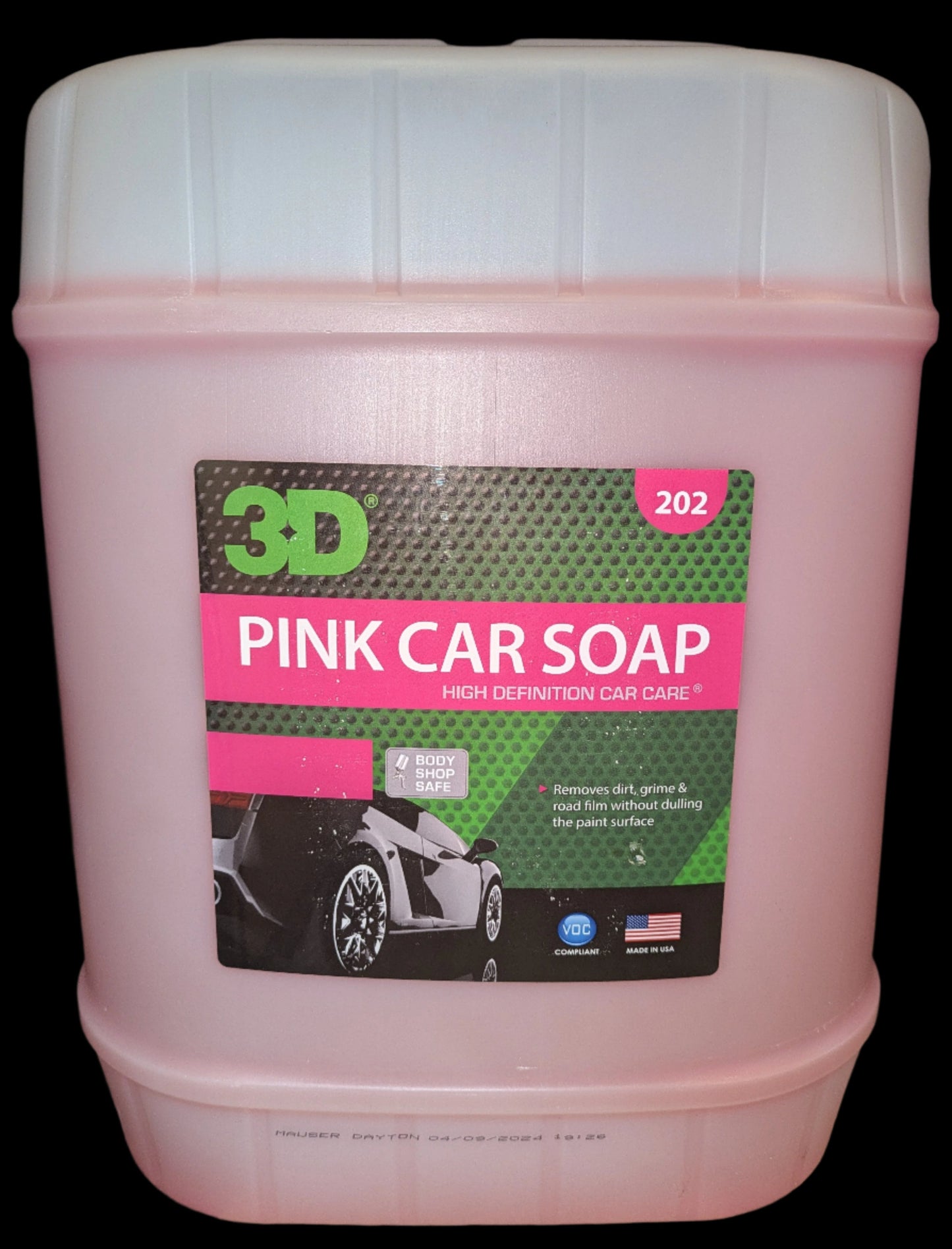 Pink Car Soap 5 Gallon - Not Available for Shipping