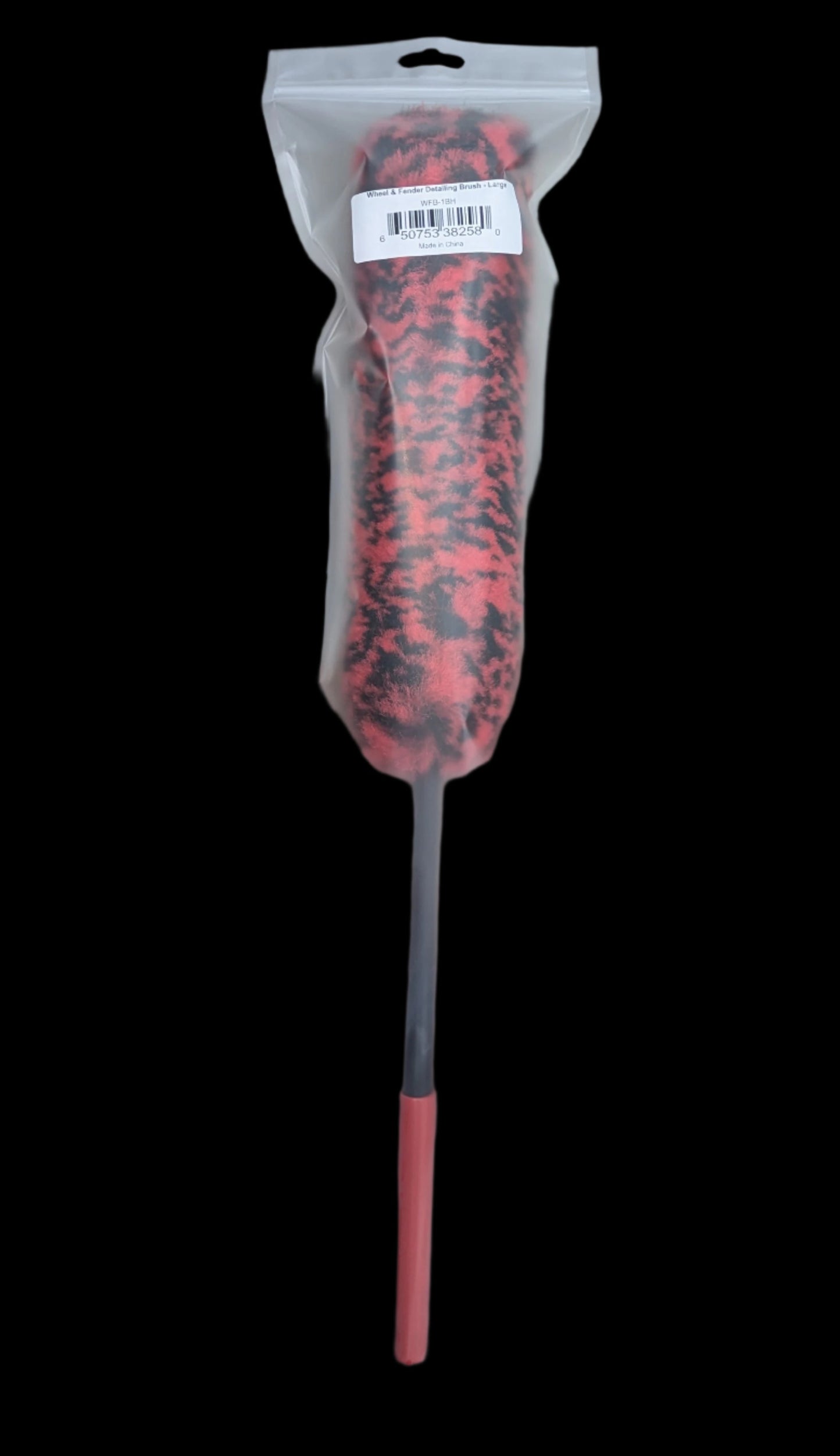 Wheel & Fender Detailing Brush - Large Red & Black