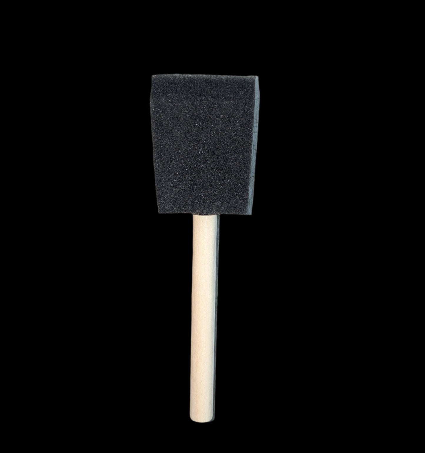 Black Foam Brush 2"