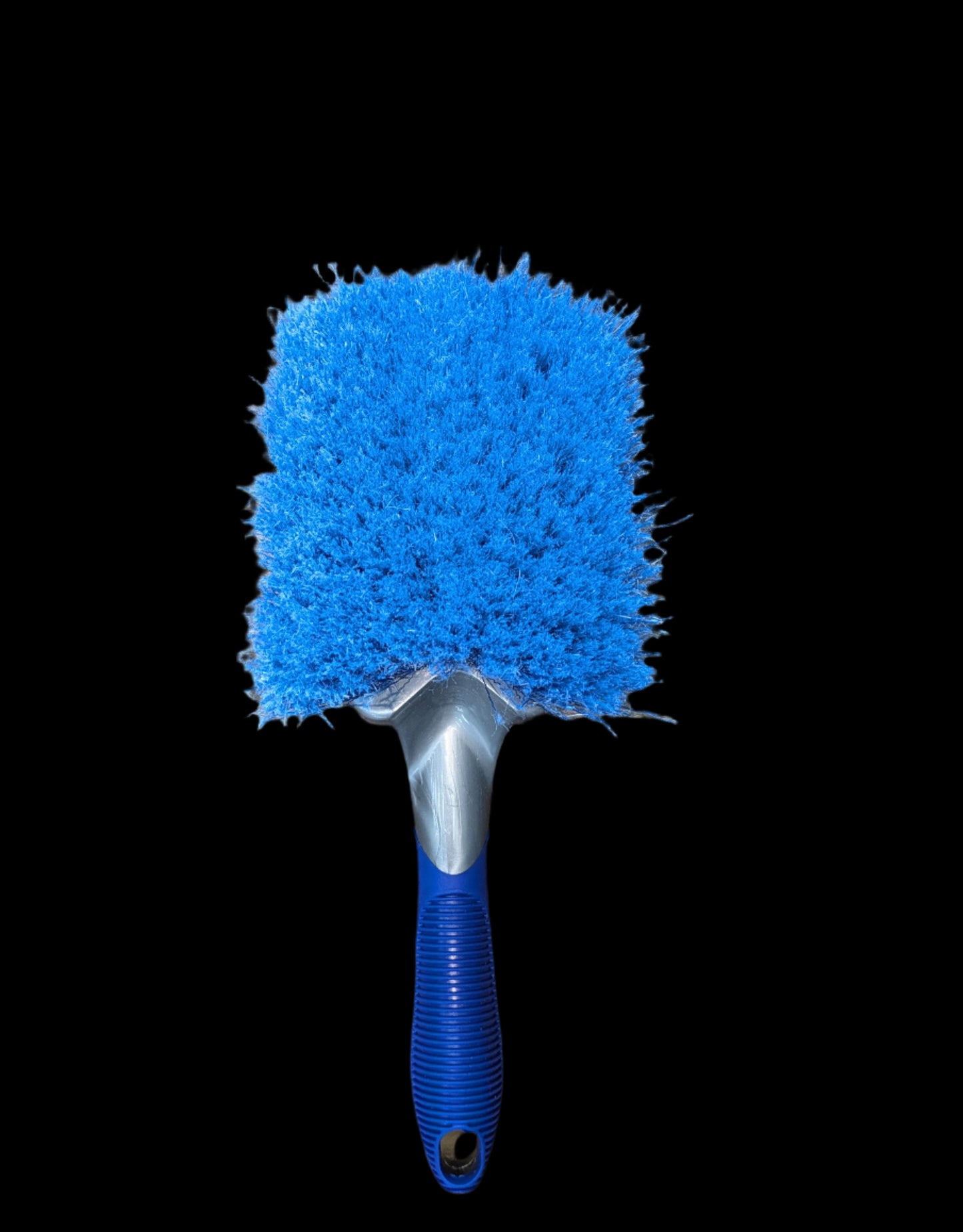 Short Handle Blue & Gray Wheel & Fender Brush