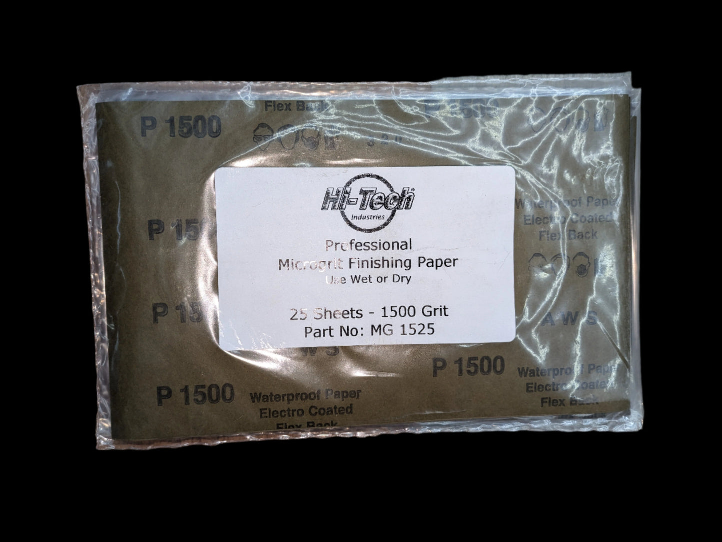 Microgrit Finishing Paper - 1500 Grit - 25 Pack - 9"x5.5"