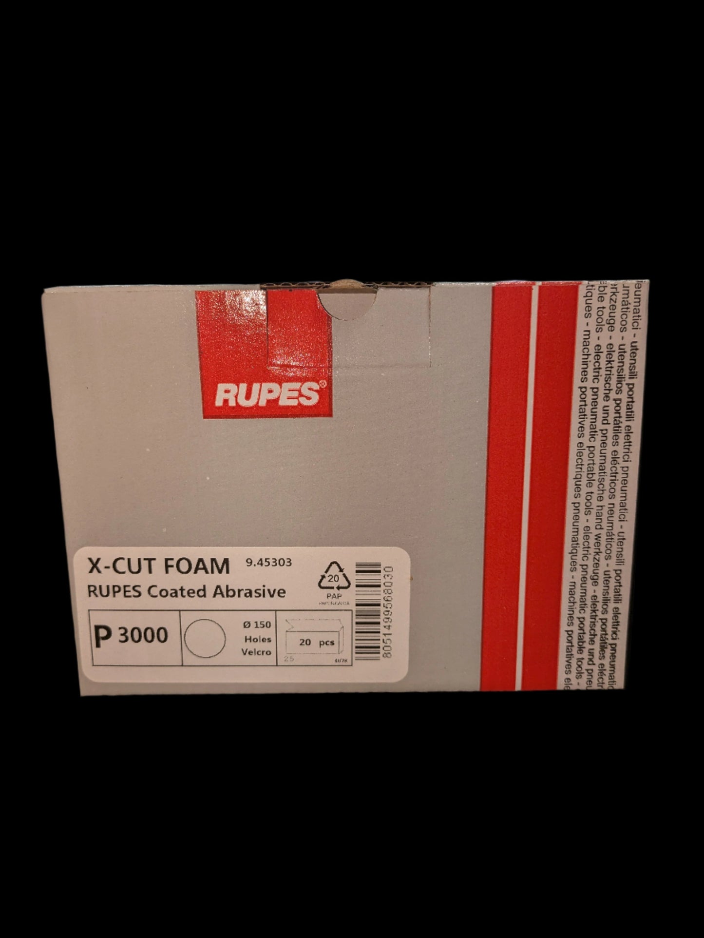 Rupes X-Cut Foam 6" P3000 20/Pack