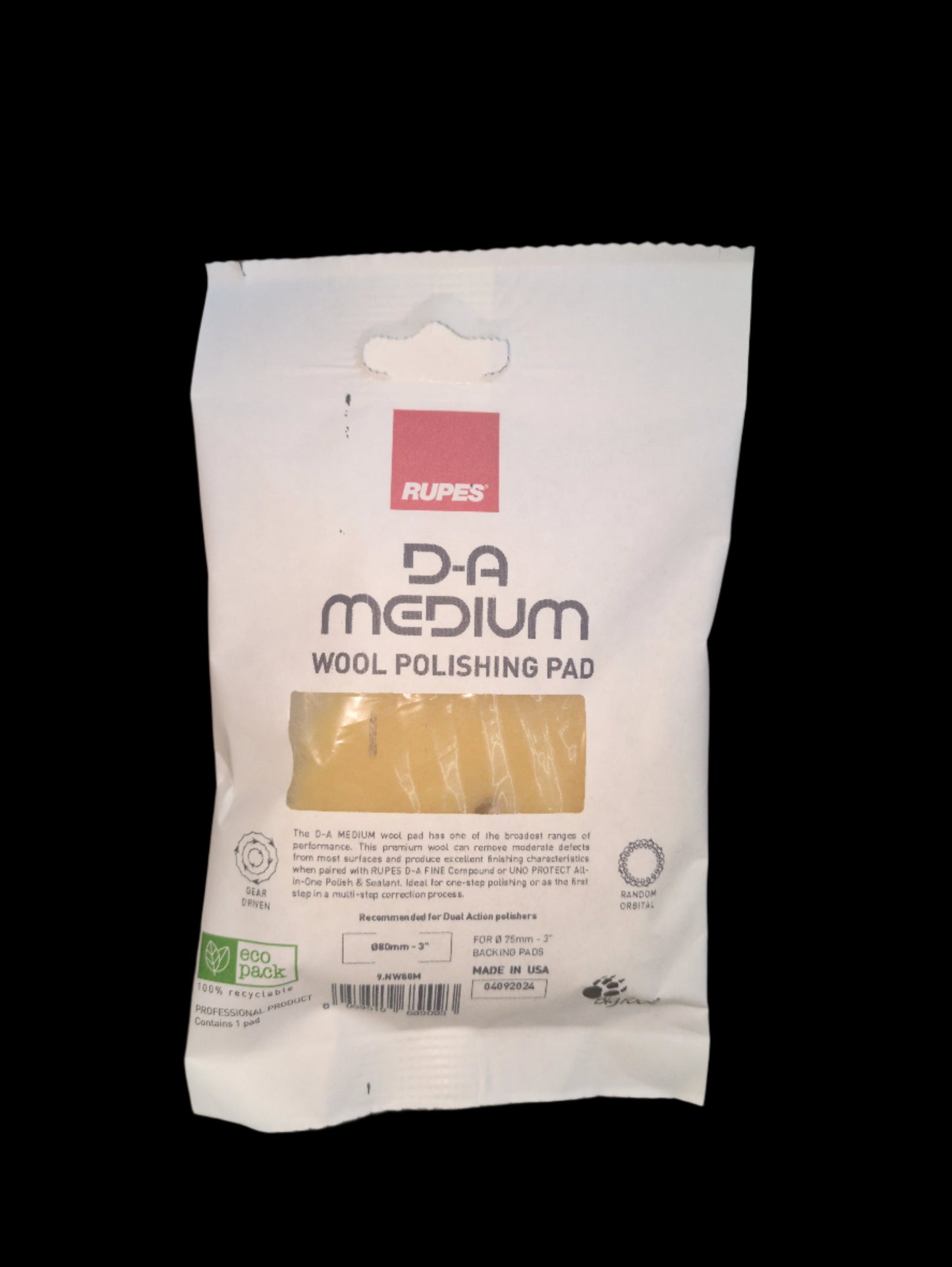 DA Medium Wool Polishing Pad 3"