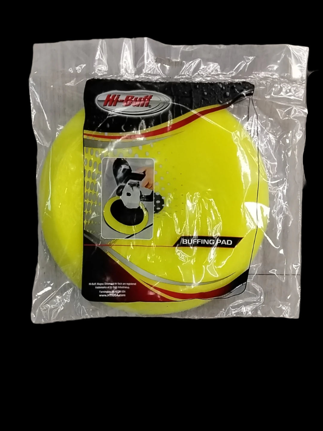 8" Buffing Pad Medium Cut Yellow SLANT Foam