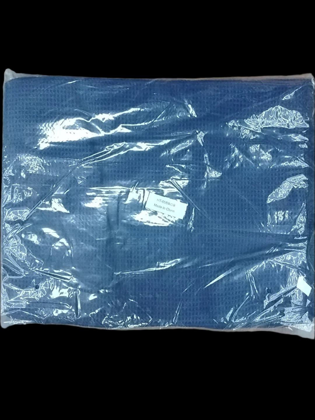 Soft Waffle Style Towels  - 15" x 25" - Dark Blue 12/Pack