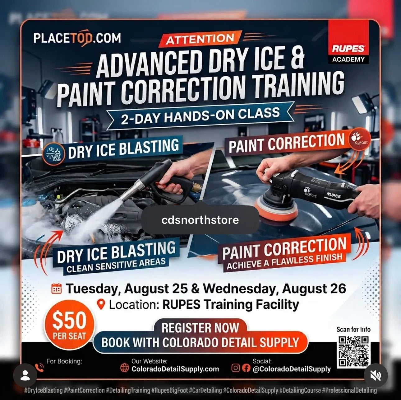 Advanced Dry Ice Blasting & Paint Correction Class August 25th-26th