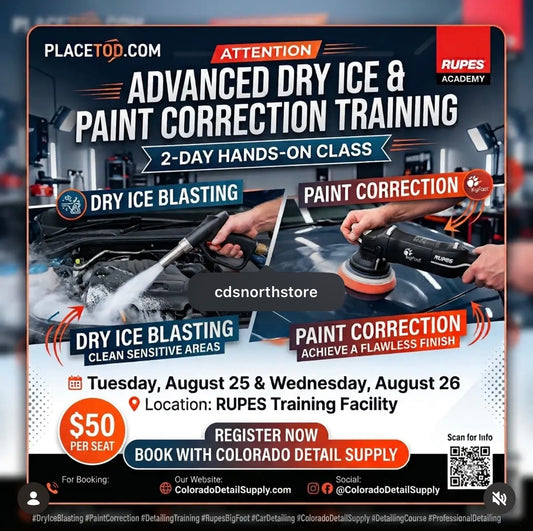 Advanced Dry Ice Blasting & Paint Correction Class August 25th-26th