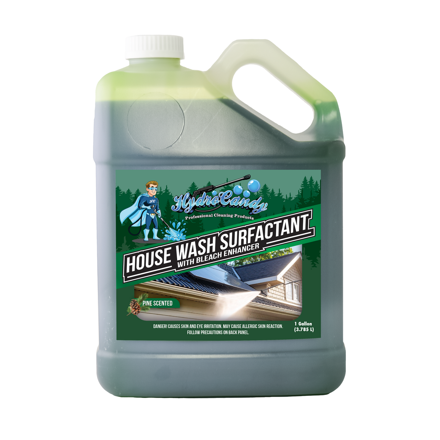 House Wash Surfactant with Bleach Enhancer – Pine Scent Gallon