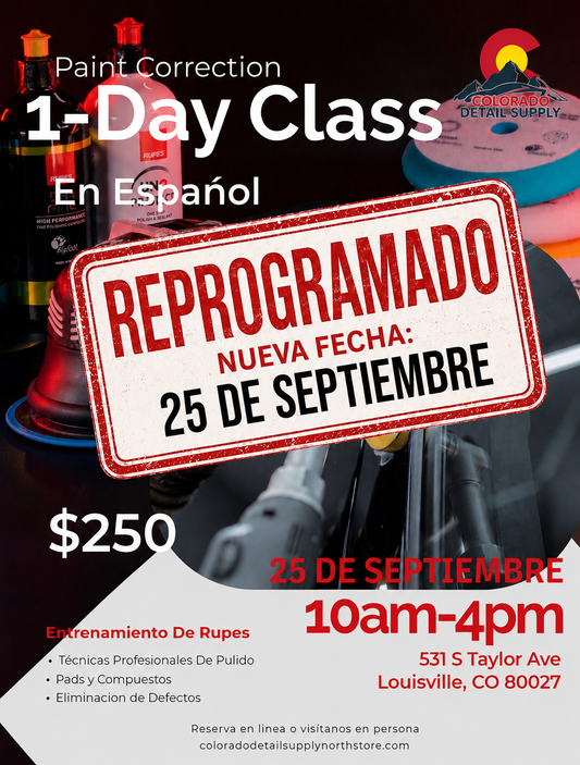 (Rescheduled)Rupes Training Spanish Course September 25th