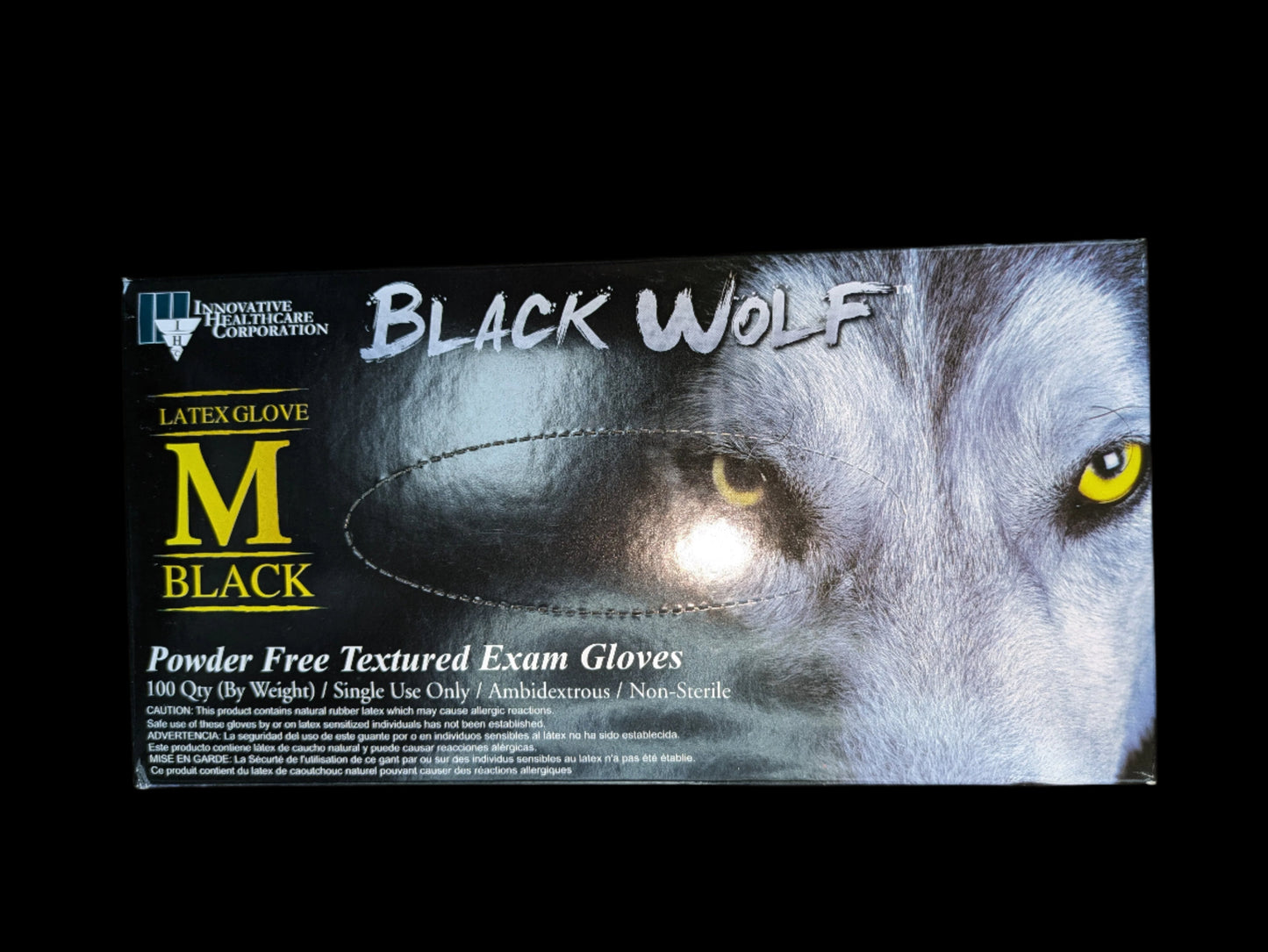 Black Wolf M Gloves 100/box