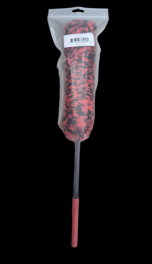 Wheel & Fender Detailing Brush - Large Red & Black