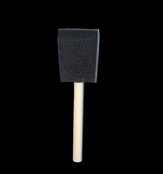 Black Foam Brush 2"