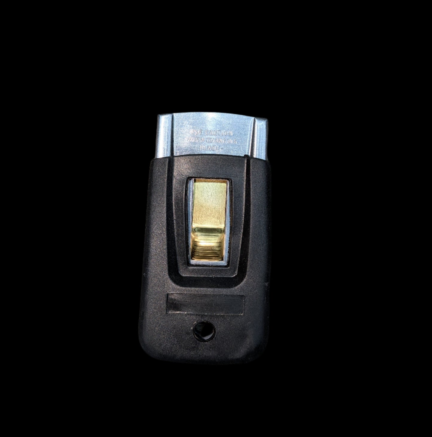 Push Button Blade Holder w/ Rubber Grip