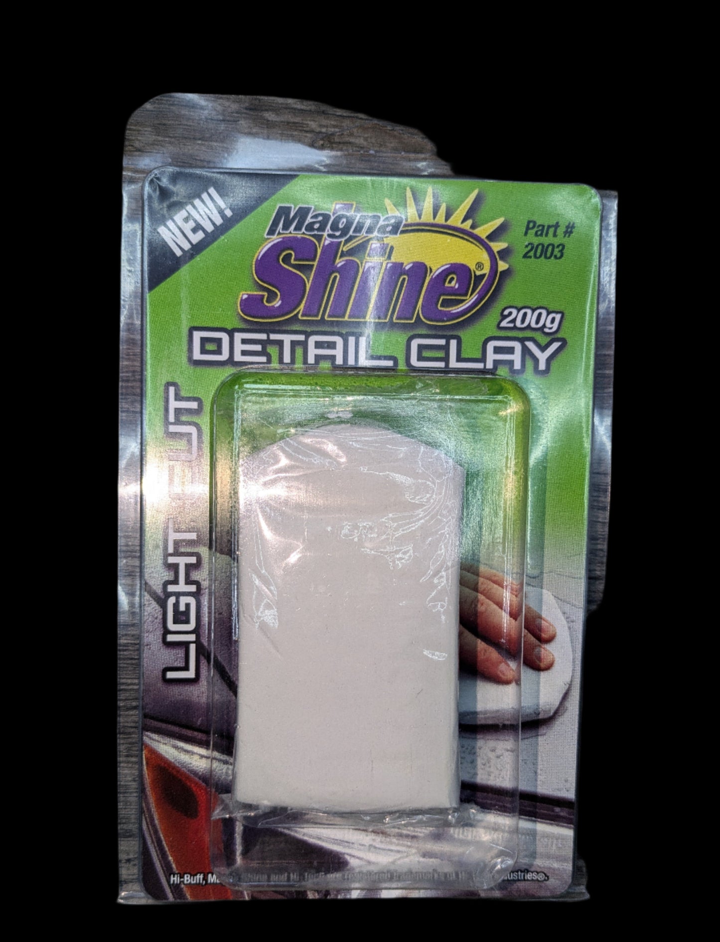 Magna Shine 200g White Clay Bar - Light Cut Clamshell