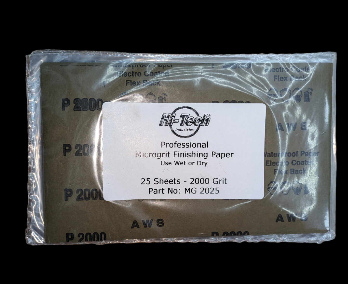 Microgrit Finishing Paper - 2000 Grit - 25 Pack - 9"x5.5"