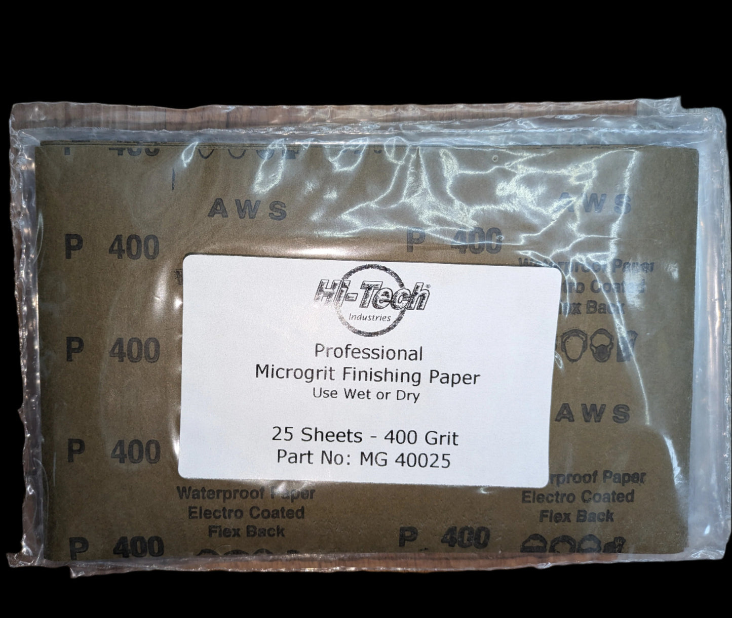 Microgrit Finishing Paper - 400 Grit - 25 Pack - 9"x5.5"
