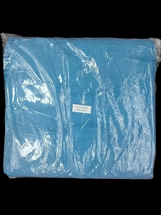 Edgeless Ultra Plush Towels 450gsm Blue - 16" x 16" - 12/bag