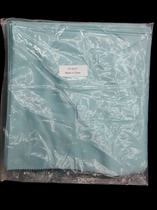 Ultra Fine Glass Cloth Towels - 20" x 20" - Blue 12/Pack