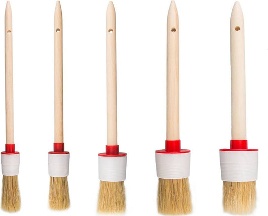 5pc Boar Hair Brush Set
